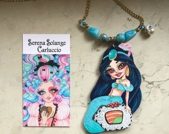 Sushirena Jasmine necklace-original piece by Serena Solange Carluccio