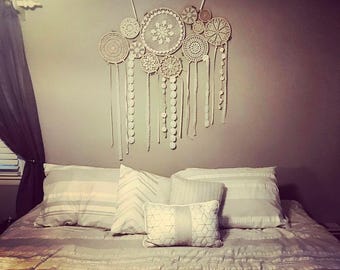 32-36" inch Dreamcatcher, Boho Dream Catcher, Nursery Decor, Wall Hanging, Bohemian Home Decor, Boho Bedroom Decor, Hippie Wedding Decor