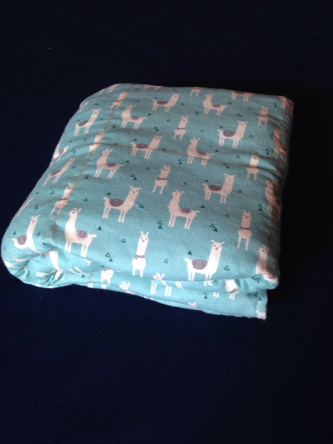 Llama, 8 Pound, WEIGHTED BLANKET, Ready To Ship, 8 pounds, 40x42 for