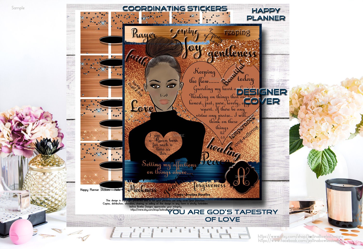 Happy Planner Cover Christian Women African American