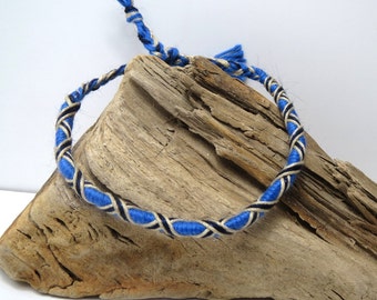 Brazilian blue bracelet e t ecru