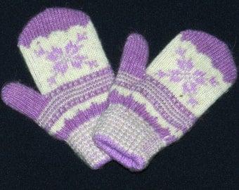 mittens, wool gloves, Mittens from angora wool, warm Mittens , knitted Mittens , children's mittens, wool mittens