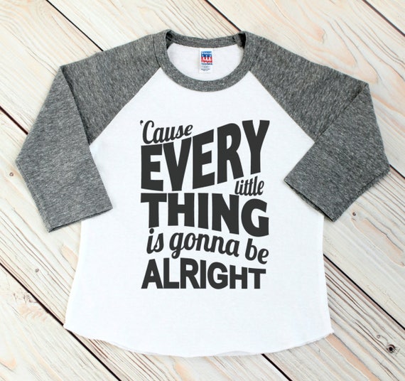 Bob Marley Shirt Song Lyric shirt Gifts for Kids Hipster