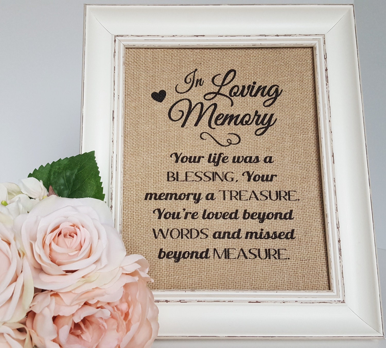 In Loving Memory Wedding Sign Wedding Remembrance Memory