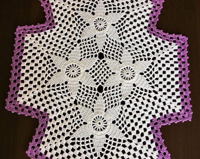 Crochet lace doily round doily cotton center piece round tablecloth home accessories rustic decor lace doily large doily table topper .