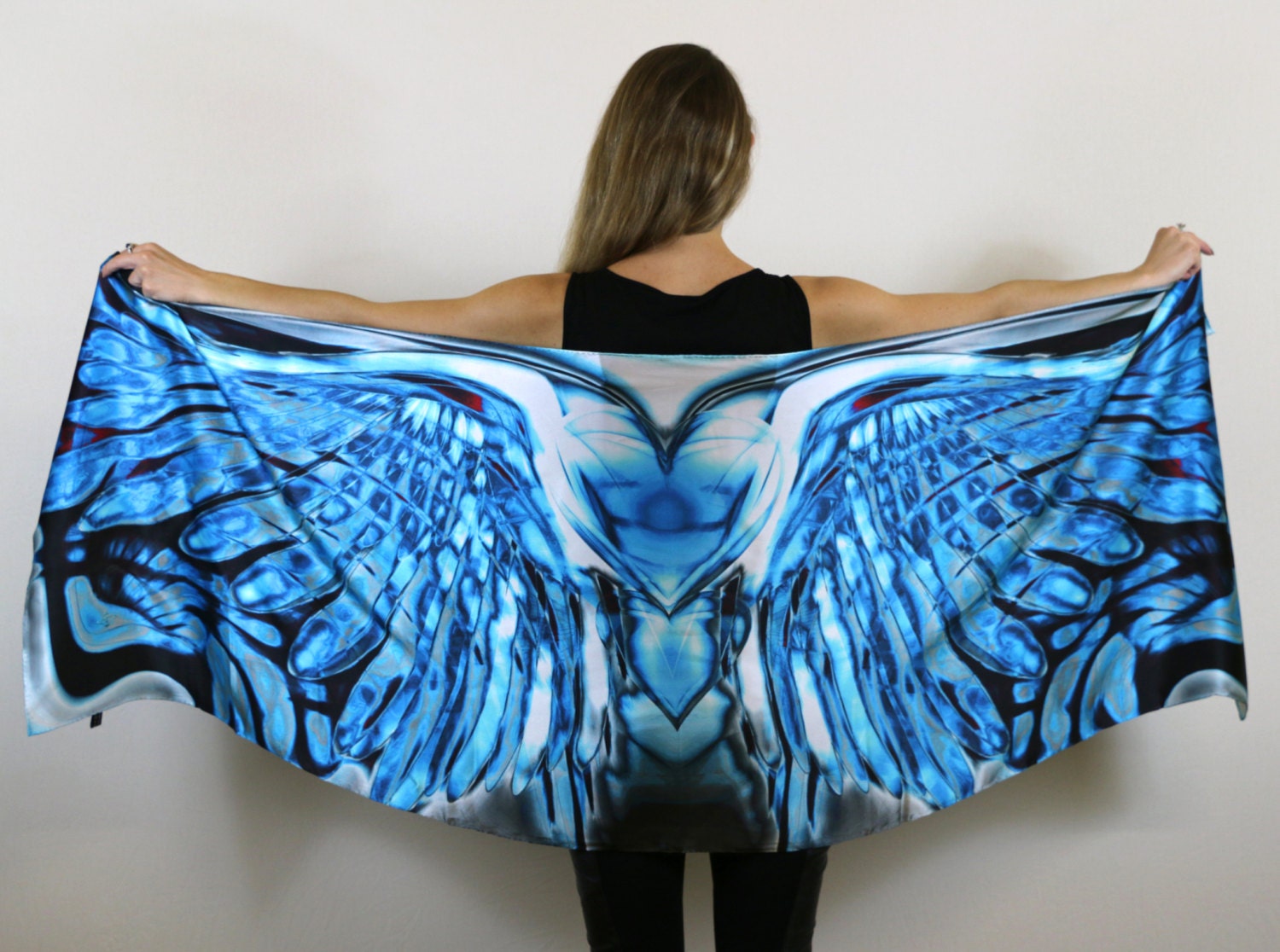 Angel Wing Silk Scarf Long Scarf Summer Scarfwrap 8868