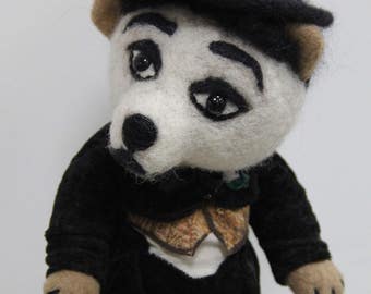 OOAK Art doll Teddy Bear "Charlie." Height 16 inches ( 40 cm).Doll collection.