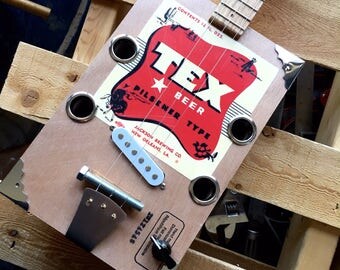 Tex Beer Cigar Box Guitar
