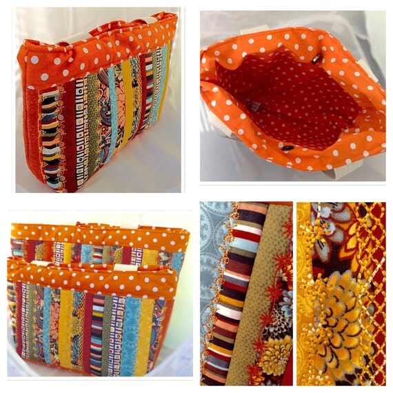 Hand made jelly roll bag. 2 sizes with by Giftwithlovebysian
