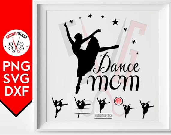 Download Dance Mom Svg Monogram Silhouette Dancing cut files cricut