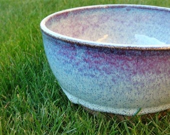 Ceramic Bowl Stoneware Bowl Serving Bowl Handmade Pottery Light Blue Gloss Pasta Bowl