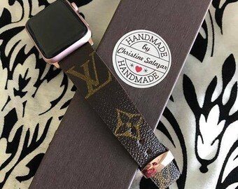 Rosegold Louis Vuitton Apple iWatch Band Monogram