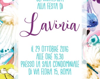 Invito compleanno personalizzato - custom Birthday invitation