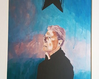 David Bowie Poster, David Bowie Print, New David Bowie, Music Wall Art, Musician Gift, Cool Gifts For Guys, Gifts Under 10, David Bowie Art