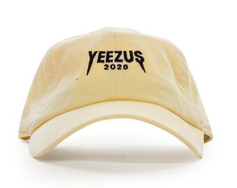 Yeezus 2020 Embroidered Baseball Hat | Vanilla