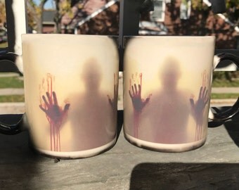 The Walking Dead Mug, Walking Dead Color Changing, Magic Mug, Walking Dead Mug, Walking Dead Gift, Zombie mug