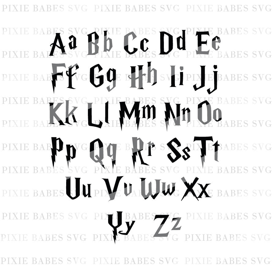Free SVG Harry Potter Alphabet Svg 9527+ Amazing SVG File