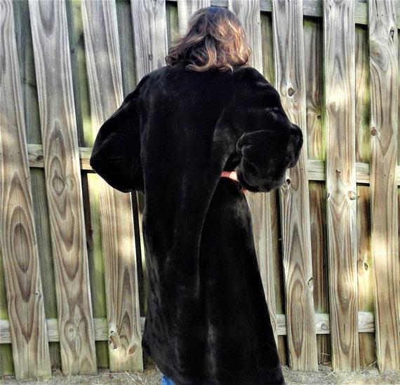 Vintage 80s J Percy For Marvin Richards Artic Fox And Leather Marvin Richards Soft Luxe Purple Faux Fur Shearling Western Jacket Coat Womens L 34 64