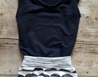 Black and Half Circle Set