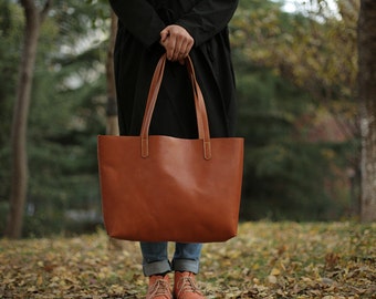 Leather tote bag/ Leather tote/ Tote bag leather/ Tote bag/ Leather tote woman/ Leather tote/ Leather tote/ Tan tote/ Gift for her