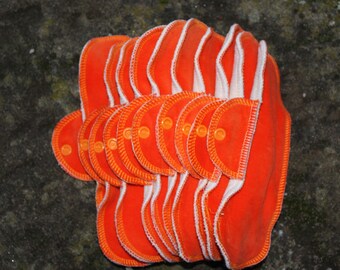 Save SET S 10 panty liners with Wing 100 percent organic cotton pads with barrier cloth menstrual days bleeding menstrual hygiene binding