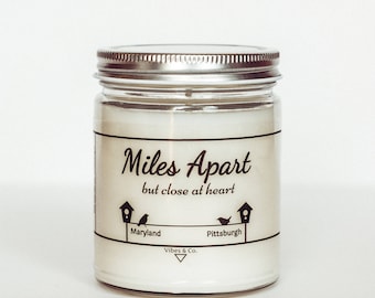 State Scented Soy Candle, New Home Candle, Miss You Candle, Homesick Candle, Moving Candle, Custom Candle, Dorm Candle, Graduation Candle