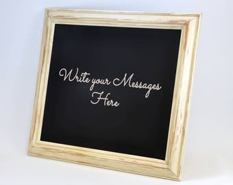 Handmade Blackboard - Framed Chalkboard - Wedding Sign - Menu Board - Home Decor - Medium