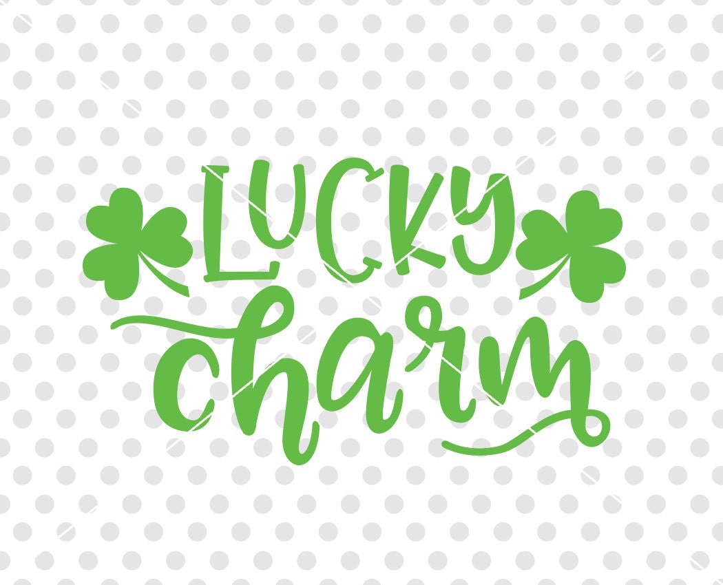 Lucky Charm SVG DXF Cutting File St Patrick's Day Svg Dxf