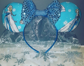 Elsa Minnie Mouse Ears