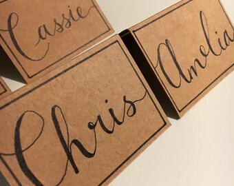 Kraft place cards | Etsy
