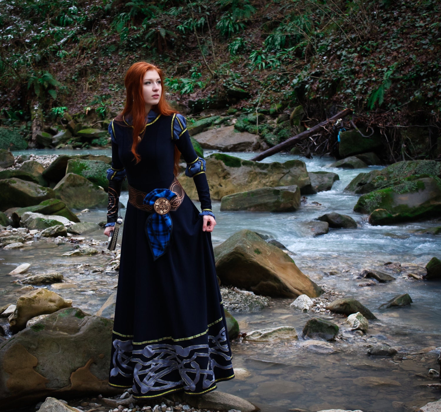 Merida cosplay dress Scottish Princess Costume Merida Dress