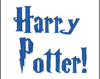 Embroidery Font, Harry Potter PES 1" 2" 3"