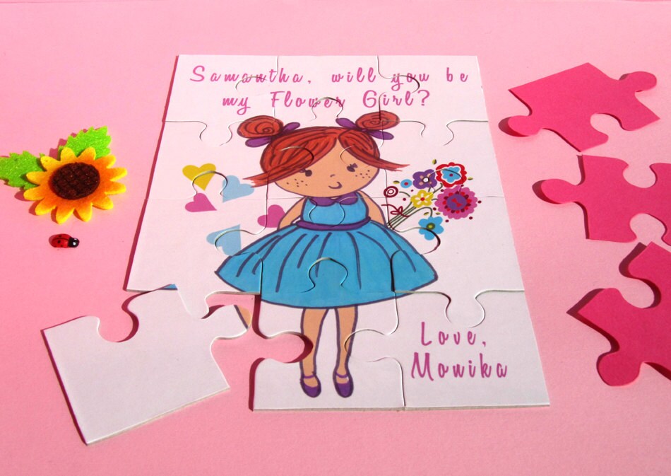 Personalized Flower Girl Puzzle Will You Be my Flower Girl