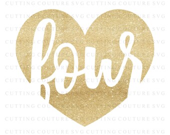 4th birthday svg | Etsy