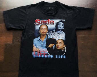 New Vintage Style SADE Diamond Life Album T shirt size S - 2XL