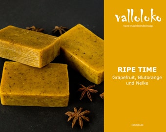 Handmade soap with grapefruit and pink by Valloloko