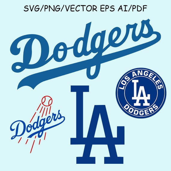 LA Dodgers Logo SVG Vector Clipart Los by SvgVectorClipartShop