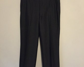 Men's Black Striped Tuxedo Pants 37 x 28