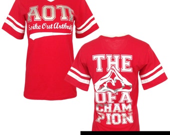 Alpha Omicron Pi Heart of a Champion Tee