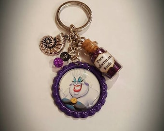 Disney inspired The Little Mermaid Ursula keychain