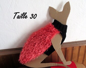 Orange for little Sphynx cat sweater