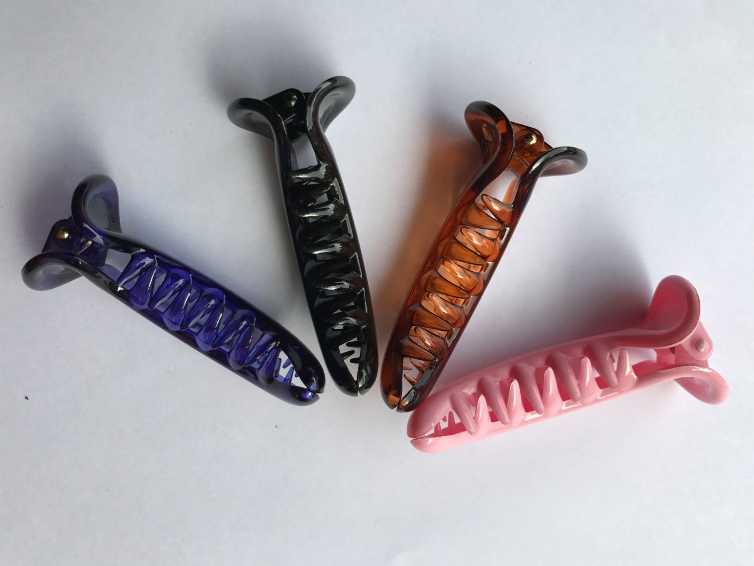 Reverse Banana Hair Clips/Claws 4 Per Pack