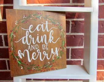 Eat drink be merry | Etsy