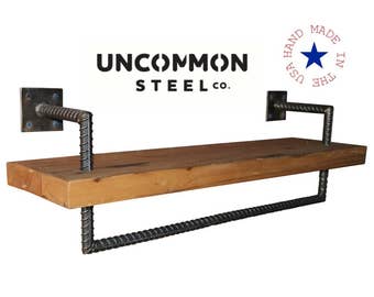Industrial Garment Rack, Industrial Clothing Rack, Industrial Closet, Clothing Storage, Closet Shelf, Hanging Clothing Rack, Reclaimed Wood