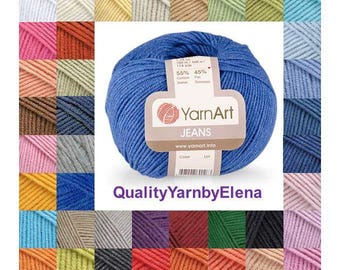 YARN ART Jeans- cotton 55%-acrylic 45- 50g 160m-turkish yarn