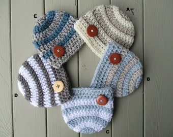 Crochet Baby Hat Baby Crochet Hat Newborn Boy Hat Baby Boy Hat Knitted Baby Boy Hat Baby Boy Beanie Baby Boy Newborn Newborn Crochet Hat