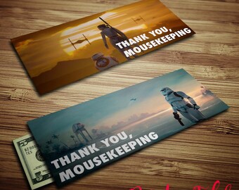 Mousekeeping Envelopes -Star Wars - Printables - Tip Envelopes - Instant Download