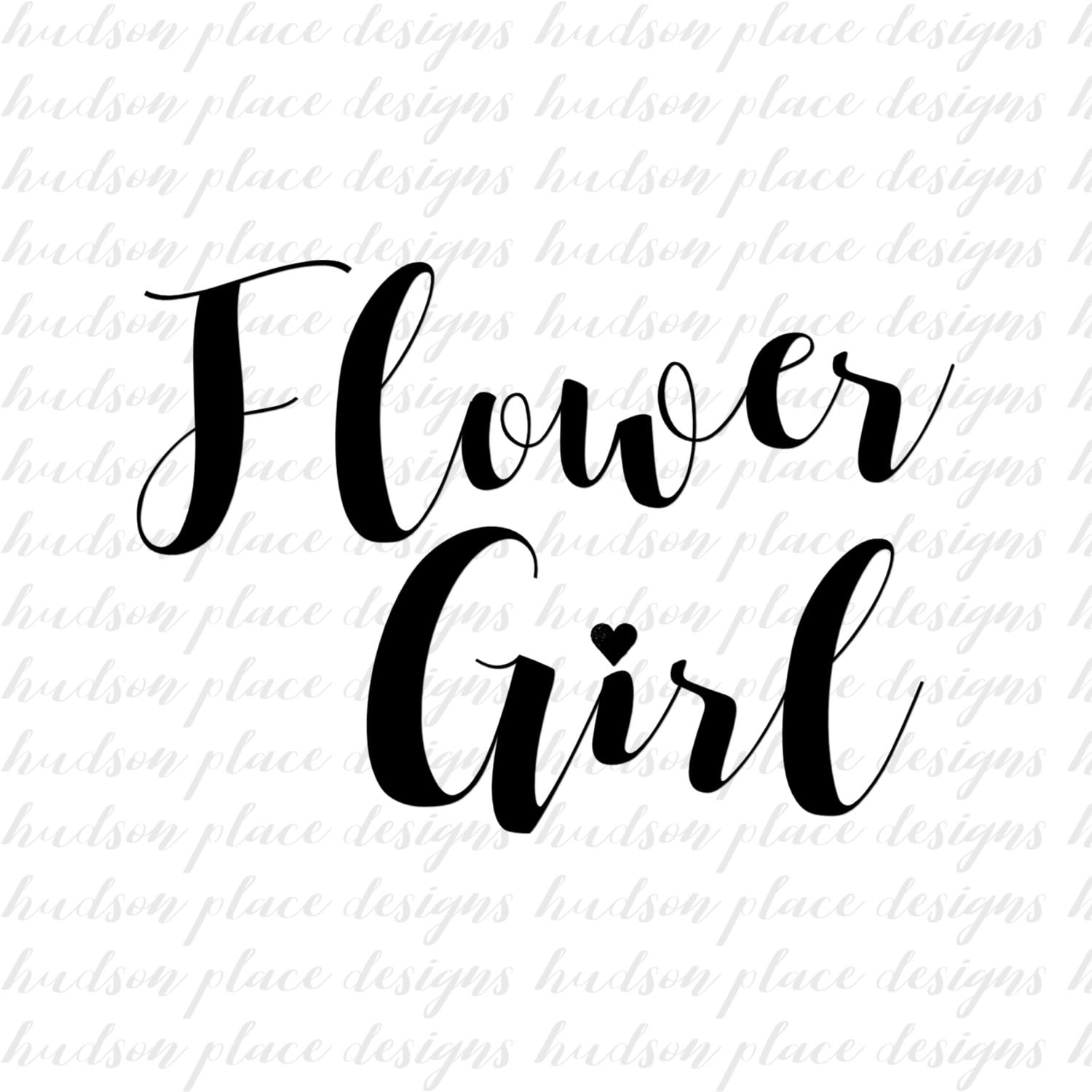 Flower Girl Wedding SVG file PNG file pdf file Cricut ...