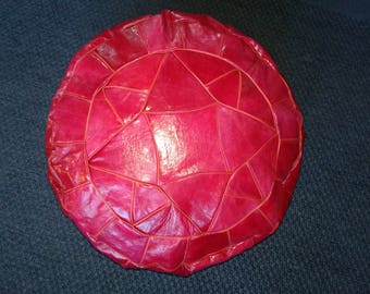 Handmade Poufs leather luxury ottomans footstools unstuffed