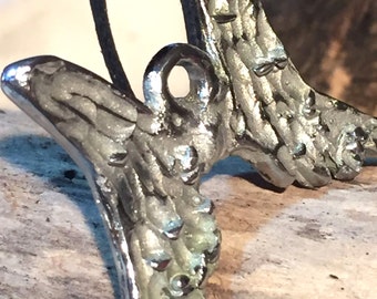 Pendant series WINGS: ANGEL-drawing-sculpture-custom jewelry-surgical steel